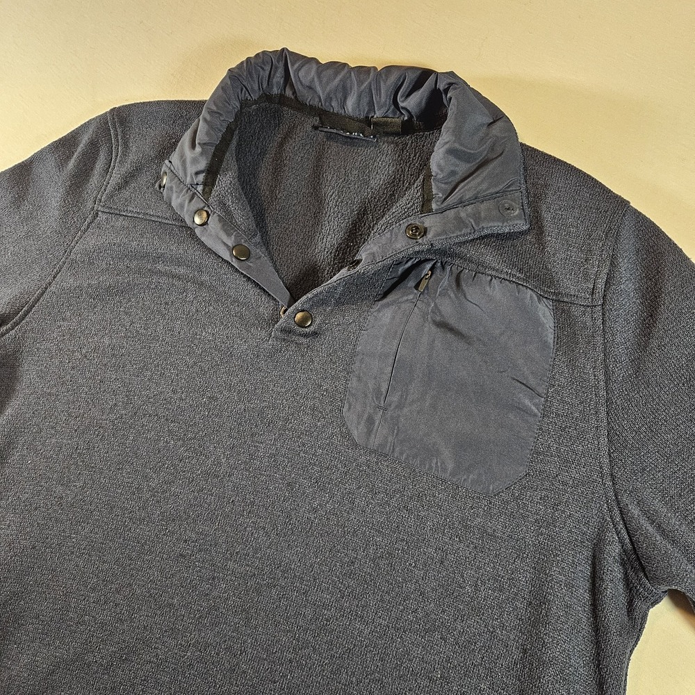 Iceburg Fleece Quarter‎ Zip Men's Size Large Blue